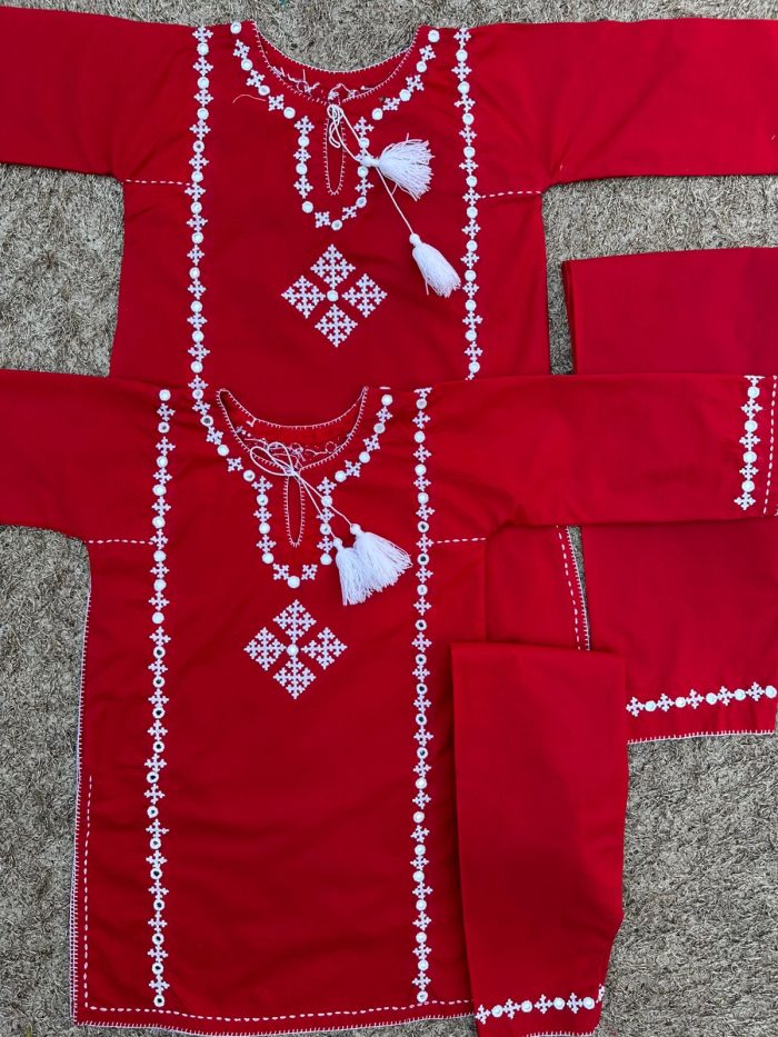 Gulnaar Glow 2piece Embroidered loan Suit - Image 7