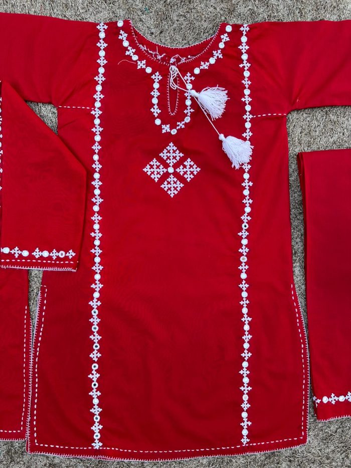 Gulnaar Glow 2piece Embroidered loan Suit