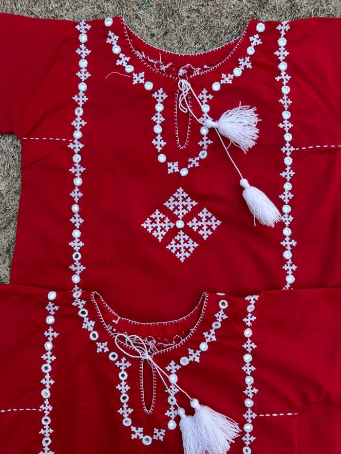 Gulnaar Glow 2piece Embroidered loan Suit - Image 4