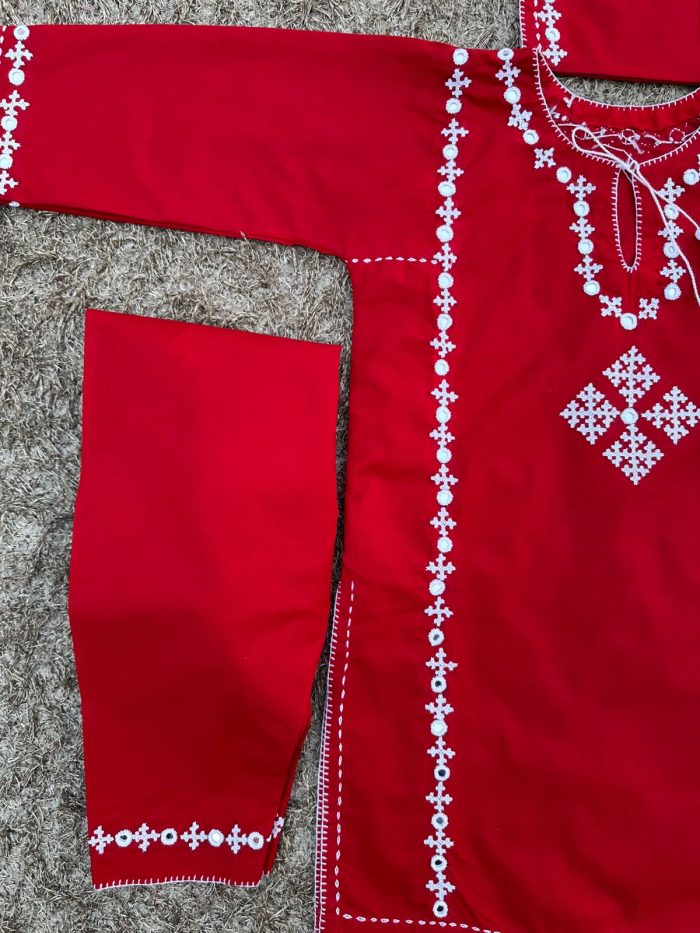 Gulnaar Glow 2piece Embroidered loan Suit - Image 5