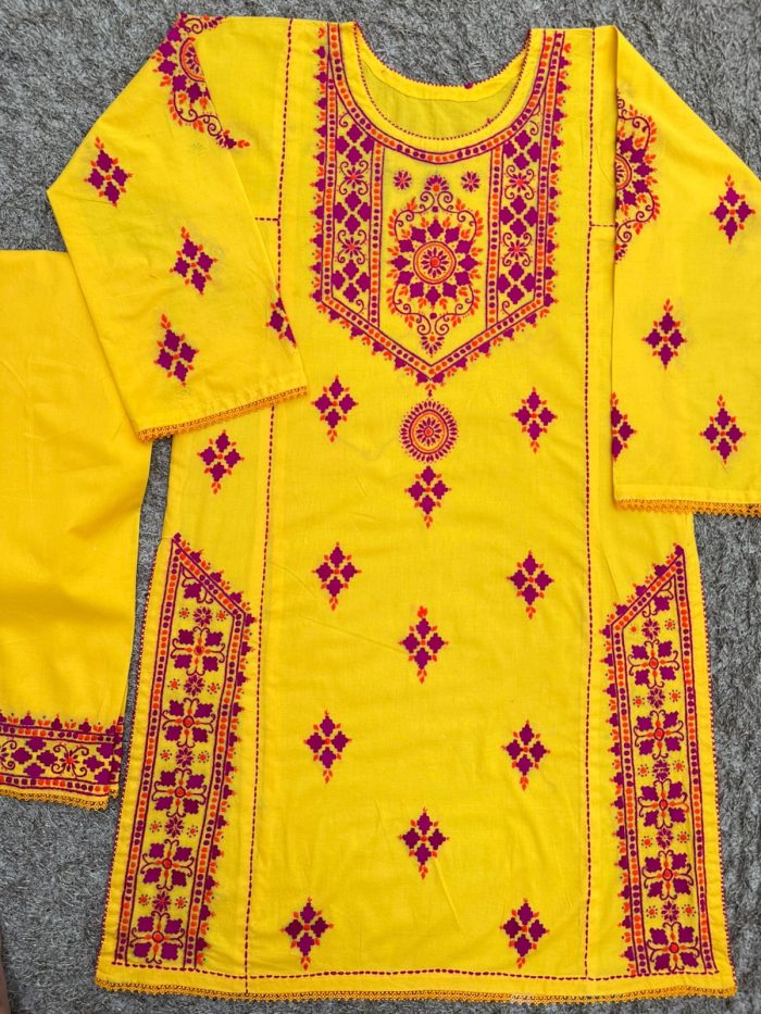 Sunlight Rose handmade-embriodry 2piece