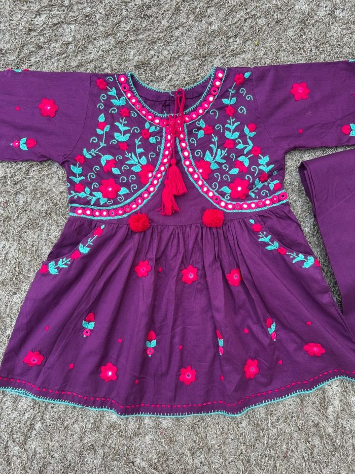 Royal Purple Elegance – 2-Piece Lawn Embroidered Set
