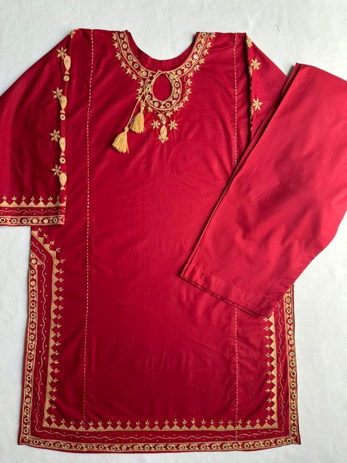 Shaam-e-Hunar Handmade embroidered Suit - Image 3
