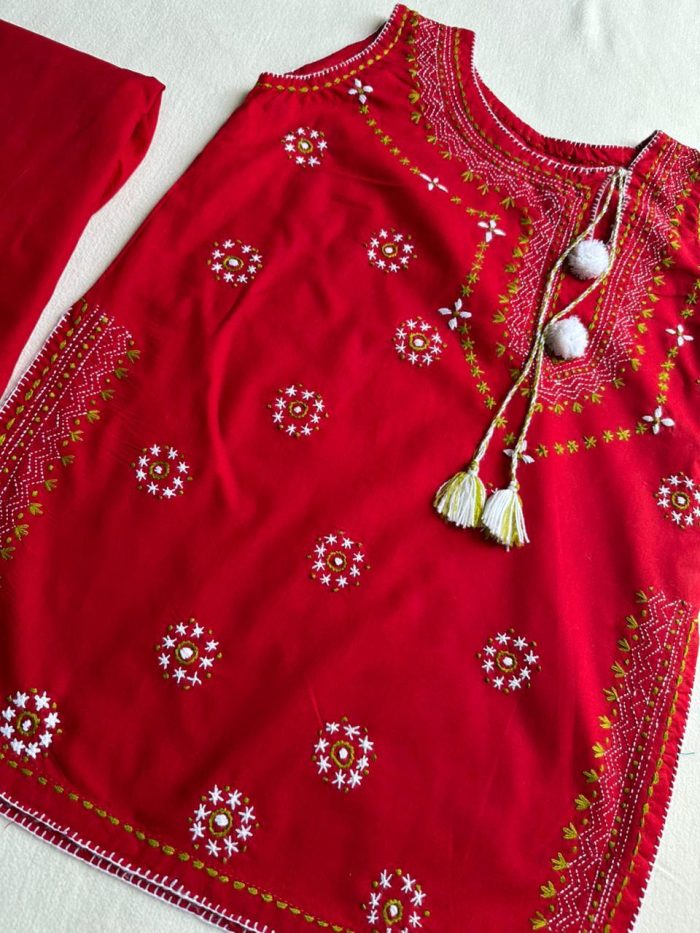 Gul-e-Laal Classic hand embrioderd - Image 2