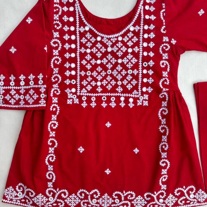 Kiran-e-Lal Handmade embroidery Suit
