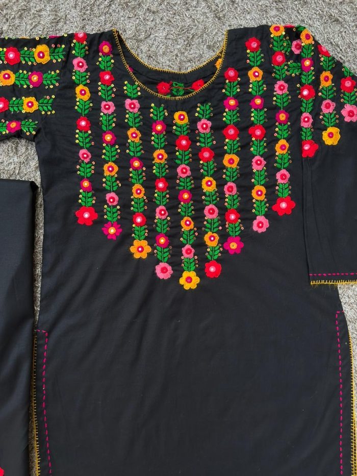 Noor-e-Siyah – Handmade Embroidery Suit - Image 3