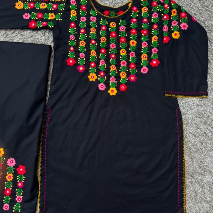 Noor-e-Siyah – Handmade Embroidery Suit