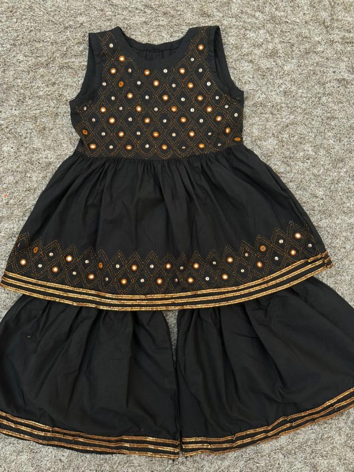 Siyah Sitara – Black Gharara Set