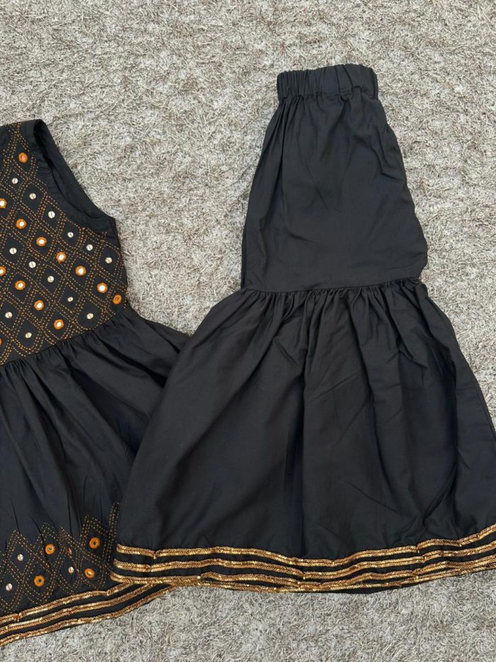 Siyah Sitara – Black Gharara Set - Image 5