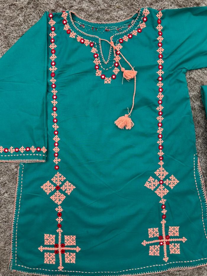Gulmohar Charm hand embriodery