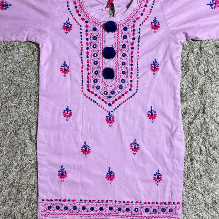 Lilac Grace – Hand Embroidered Gharara Set