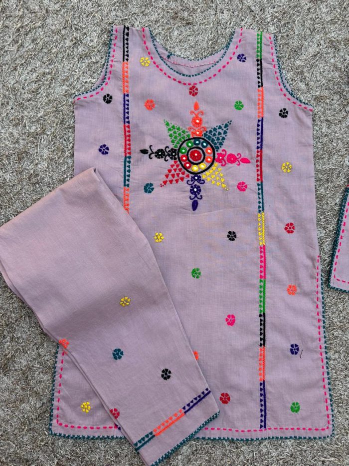 Gulnaz Mauve Embroidered - Image 2
