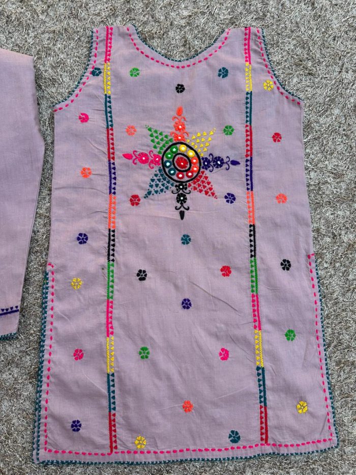 Gulnaz Mauve Embroidered - Image 3