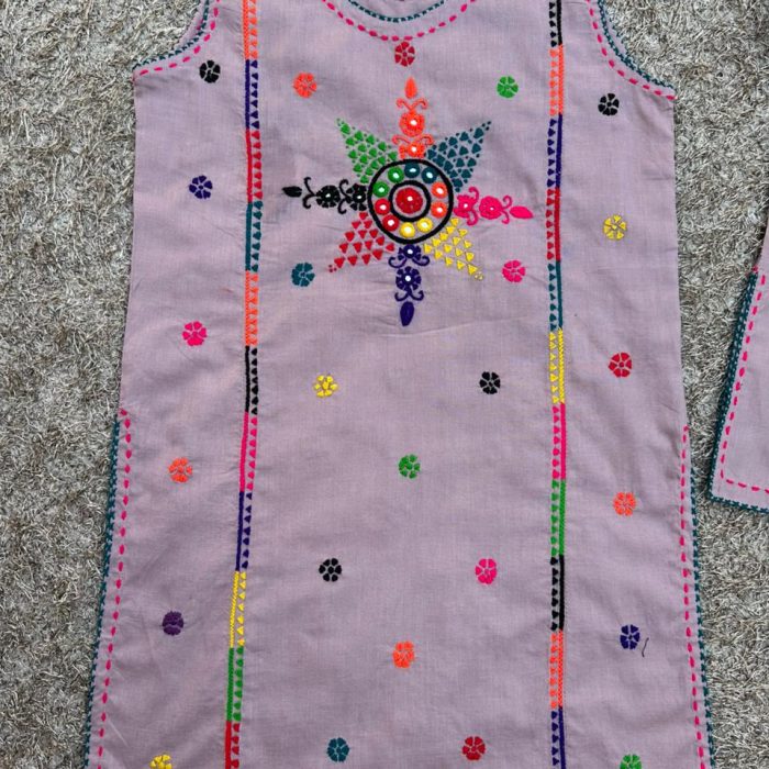 Gulnaz Mauve Embroidered