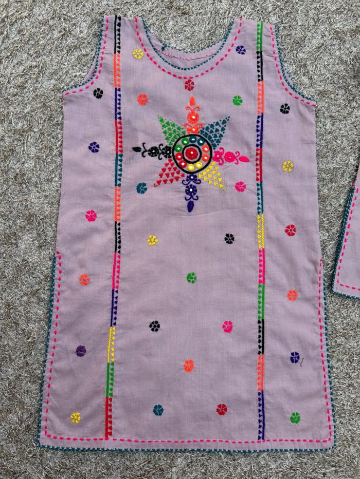Gulnaz Mauve Embroidered