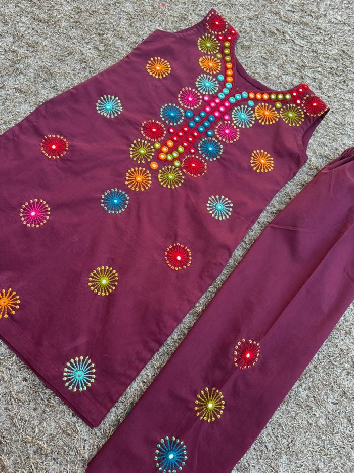 Sitara Sangemarmar – Mehroon Elegance Set - Image 3