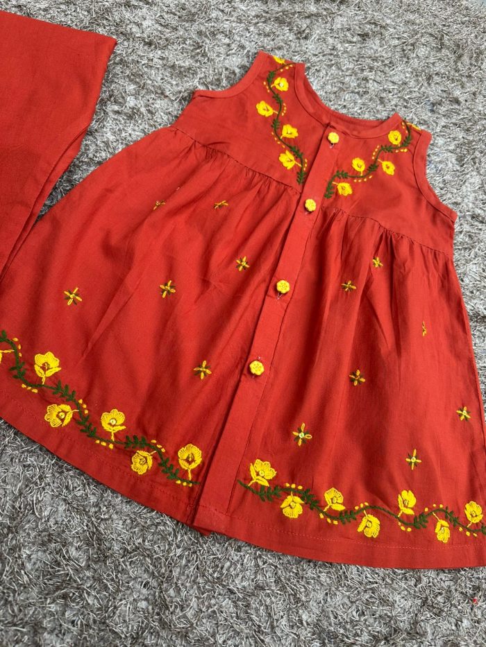"Sunfield Charm – Handcrafted Open-Front Shirt" - Image 2