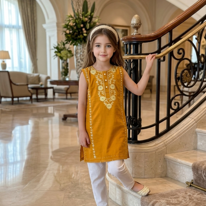 Golden Mustard Elegance 2 piece